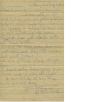 Short letter from Glenn Walker to his mother